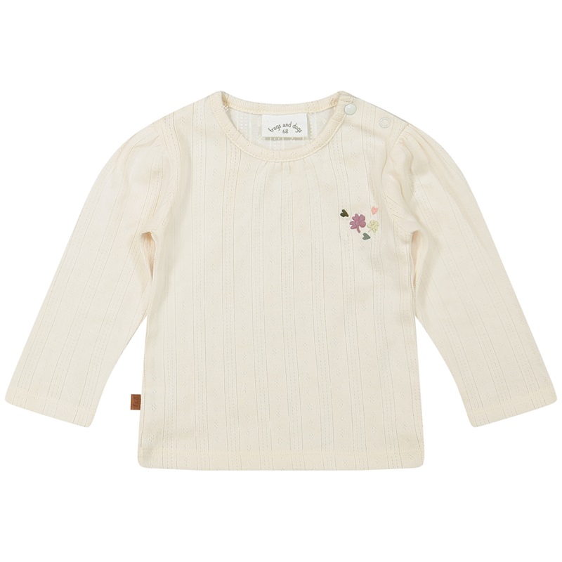 Frogs and Dogs | t-shirt pointelle offwhite lucky
