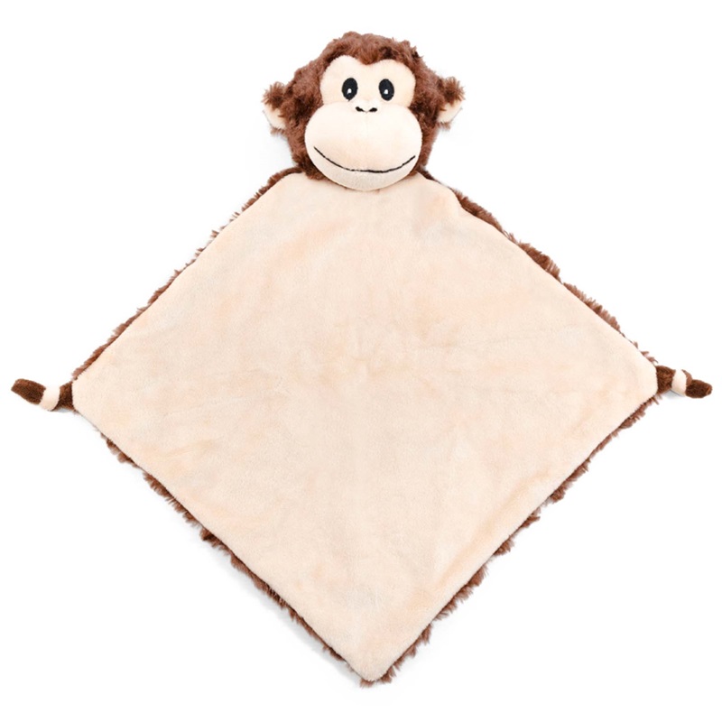 Cubbies knuffeldoekje aap Huggles bruin - Afbeelding 2