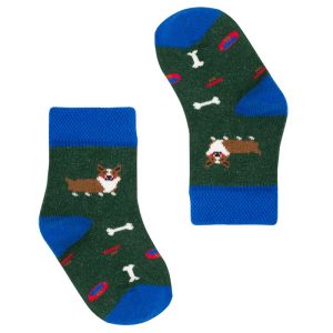 Faves | sokken corgi groen