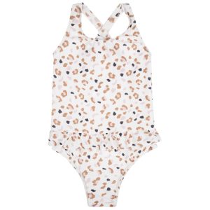 Swim Essentials badpak leopard kaki